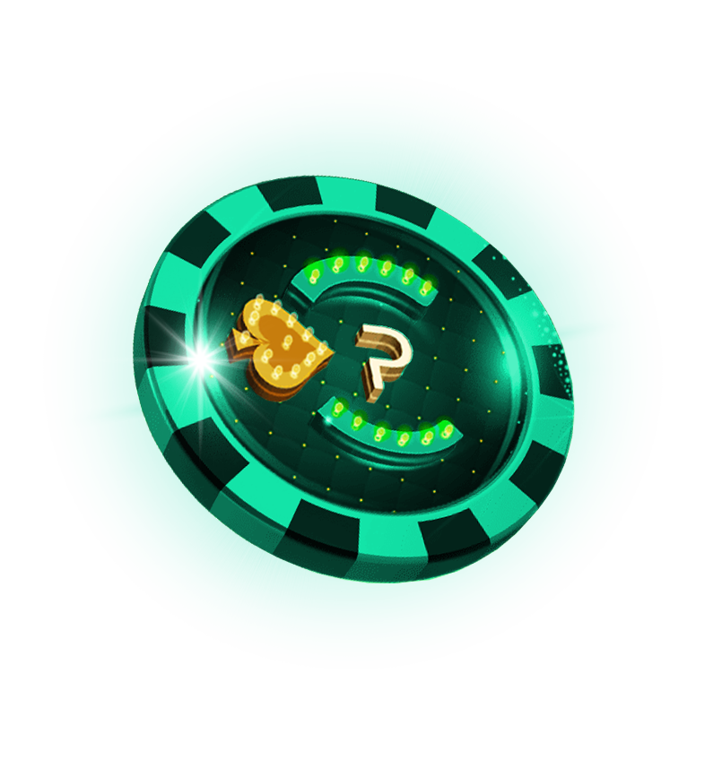 Türkiser Pure-Casino-Promotionschip